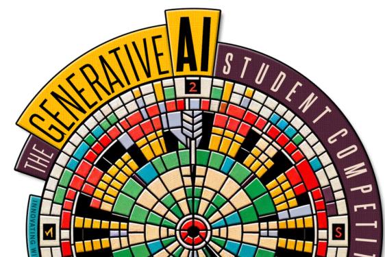 dart board graphic with text and colorful squares