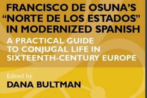 book cover graphic with text over yellow and white scroll